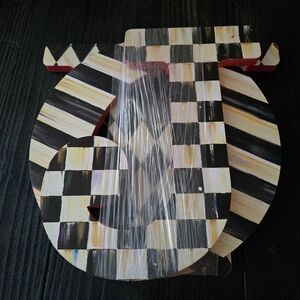 MacKenzie-Childs Checkered Letter Decor